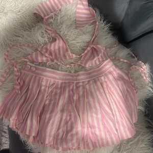 BLAGARCI pink and white resort set